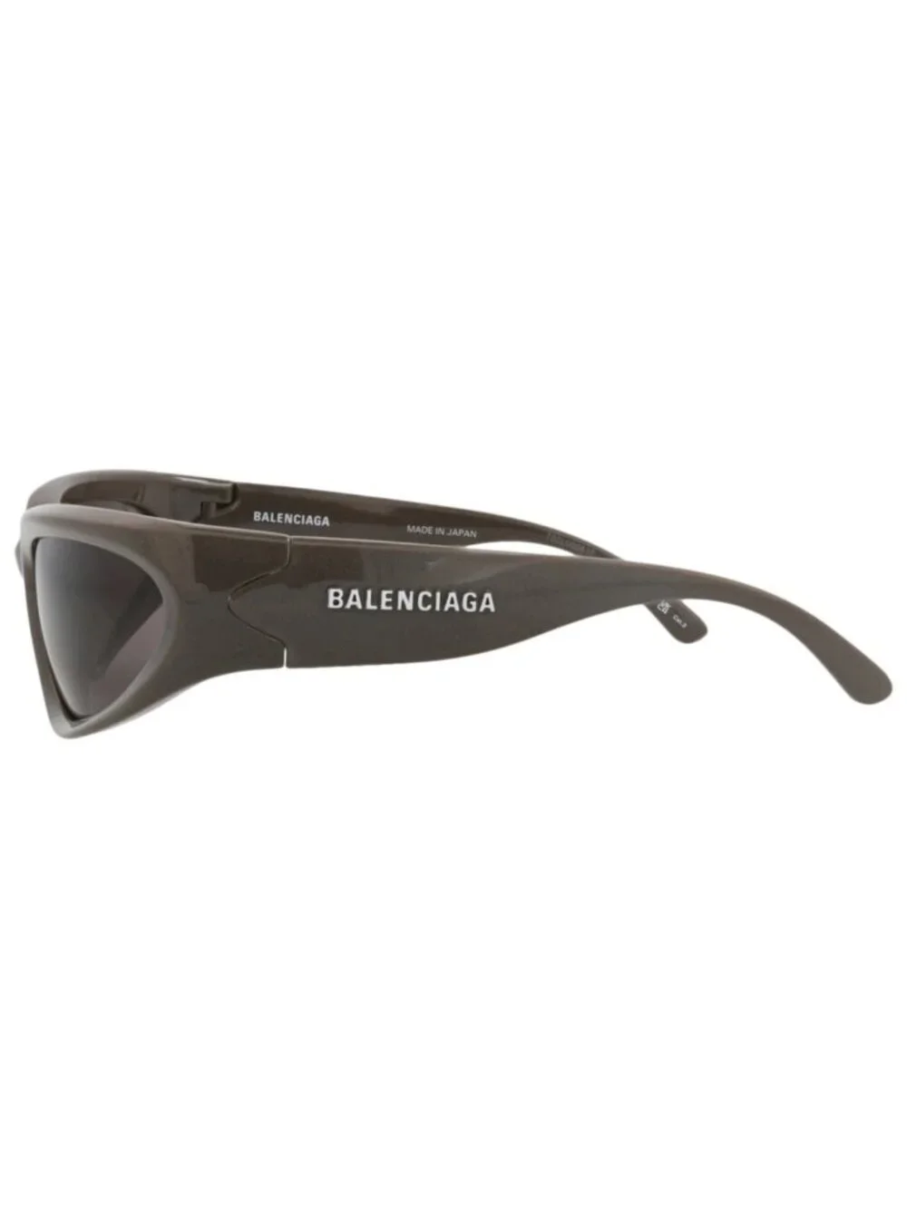 New Balenciaga Women's Sunglasses Shield Wrap Bio Injection Frame Mens Grey Grey